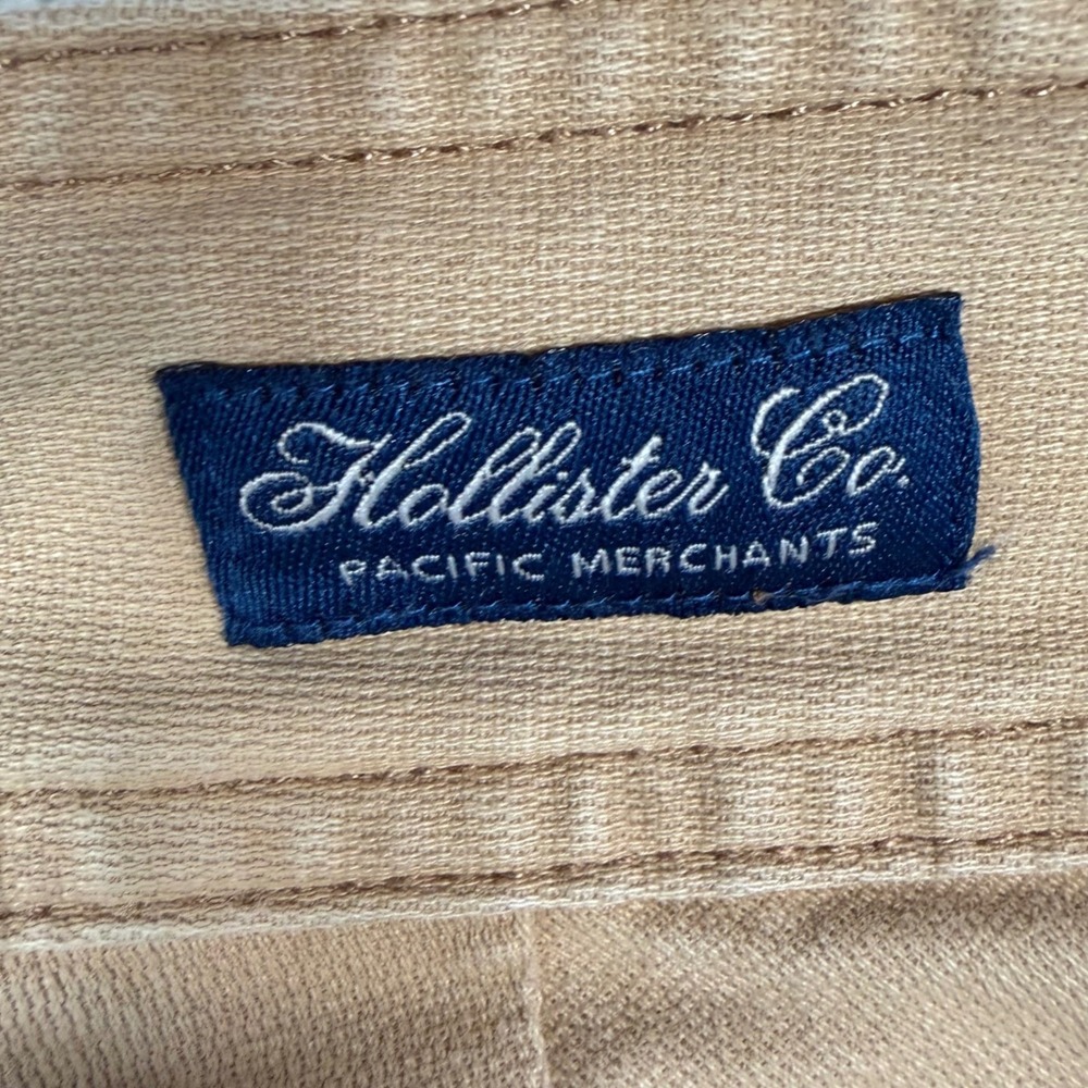 Hollister Y2K Women's Size 9 Tan Flare Leg Casual‎ Pants Stretch Cotton Blend - Picture 9 of 9